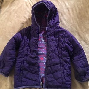 Toddler Girl Reversible Columbia Puffer